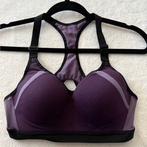 Victoria's Secret Black and Purple Sports Bra